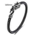 Buddha Stones Dragon Titanium Steel Protection Luck Bracelet