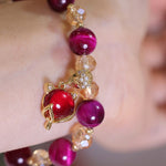 Enhance Self Confidence Self Worth Red Tiger Eye PiXiu Fox Protection Bracelet