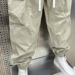 Multi-pocket Quick-dry Casual Pants with Drawstring Cuffs