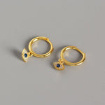 Buddha Stones 925 Sterling Silver Evil Eye Blessing Protection Stud Earrings