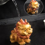 Buddha Stones Color Changing Small PiXiu Resin Tea Pet Wealth Home Figurine Decoration