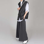 Casual Thin Sleeveless Suit Jacket Draped Loose Pants Two-piece Set