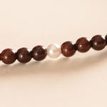 Buddha Stones 925 Sterling Silver Indian Small Leaf Red Sandalwood Fu Character Protection Triple Wrap Bracelet