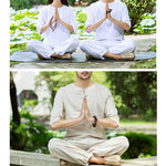 Buddha Stones Meditation Prayer Spiritual Zen Practice Uniform Clothing Men's Set