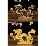 Buddha Stones Feng Shui Dragon Auspicious Cloud Wealth Luck Decoration