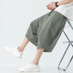 Stripe Lantern-shaped Loose-fitting Low-cut Baggy Pants