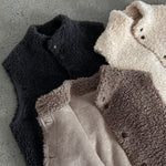 Sleeveless Faux Lamb Wool Vest