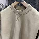 Crew Neck Loose Drop Shoulder Sweatshirt