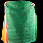 Buddha Stones Tibetan 5 Colors Windhorse Happiness Auspicious Outdoor Prayer Flag