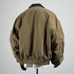 Retro Multi-pocket Color-blocked Lapel Work Jacket