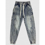 Vintage Loose  Casual Button Jeans