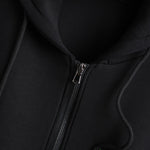 Hooded Cotton Solid Color Vest Jacket