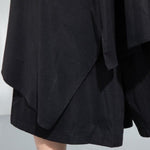 Irregular High-waisted A-line Skirt Pants