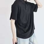 Casual Loose Polo Collar Polo T-shirt