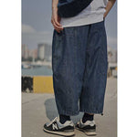 Cropped Loose-fitting Casual Jeans