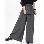 Women's Faux Two-Piece Casual Pants