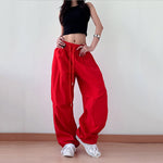 Retro Pleated Straight Wide-leg Pants