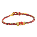 Buddha Stones Handmade Colorful Rope King Kong Knot Braided Luck Bracelet
