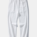 Checkerboard Jacquard Quarter Zip Sweatshirt & Jogger Pants
