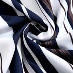 Men's Casual Printed Striped Short Sleeve Shirt