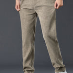 Warm Fleece-Lined Winter Straight Leg Corduroy Pants