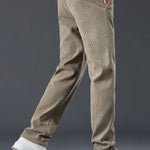 Warm Fleece-Lined Winter Straight Leg Corduroy Pants
