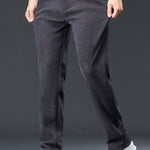 Warm Fleece-Lined Winter Straight Leg Corduroy Pants