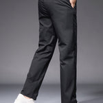 Warm Fleece-Lined Straight Leg Chino Pants