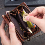 RFID Multifunctional Leather Wallet