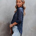 Zeagoo Long Sleeve Button Up Shirt Summer Sheer Tulle Top for Women Casual Loose Business Casual 2026 | Under