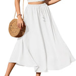 Zeagoo Skirt Long Elegant Skirts High Waist Maxi Skirt (DE Only)