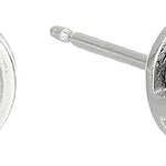 Sapphire Bezel Stud Earrings