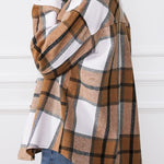 Zeagoo Women's Checked Shirt-Jacket
