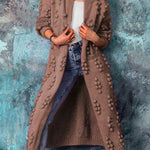 Zeagoo Women's Ankle Length Women Cardigan Sweaters Trendy Drum Wave Knitted Jacket
