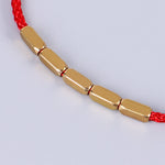 Buddha Stones Handcrafted Copper Bead Protection Braided String Bracelet