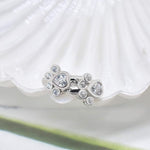 Paw Huggie Hoops with Sparkling Zirconia