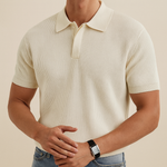 Ivory Riviera Knit Polo