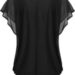 Zeagoo Women's Blouse Batwing Blouse Shirts (DE Only)