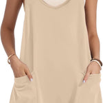 Zeagoo Jumpsuit Short Summer Sleeveless Rompers (DE Only)