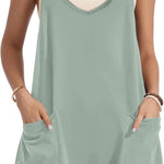 Zeagoo Jumpsuit Short Summer Sleeveless Rompers (DE Only)