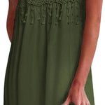 Zeagoo Women's Boho Summer Dress Bohemian Mini Dress (DE Only)