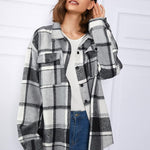 Zeagoo Women's Checked Shirt-Jacket