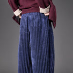 Thickened Reversible Corduroy Trousers