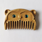Chinese Zodiac Green Sandalwood Peace Mini Portable Comb