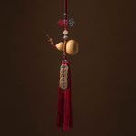 Buddha Stones Feng Shui Coins Gourd Chinese Knot Lucky Coins Five Emperor Money Wealth Tassels Decoration