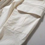 Multi-pocket Loose Curved Trousers