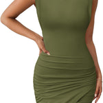 Zeagoo Summer Dress Sleeveless Bodycon Mini Dress (DE Only)