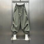 Paneled 3D Tailored Loose Harem Casual Pants