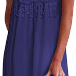 Zeagoo Women's Boho Summer Dress Bohemian Mini Dress (DE Only)