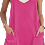 Zeagoo Jumpsuit Short Summer Sleeveless Rompers (DE Only)